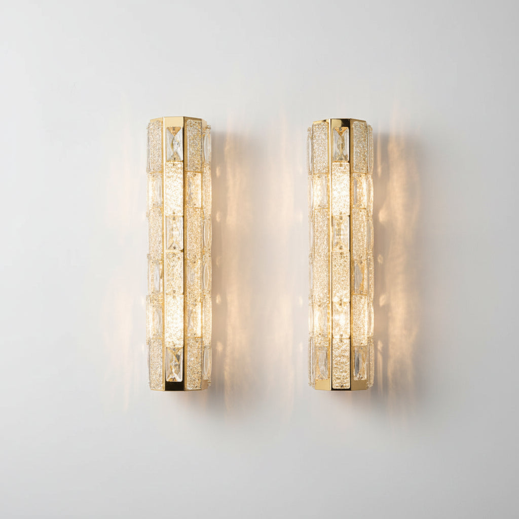 LUXURY CRYSTAL CLUSTER WALL LIGHT